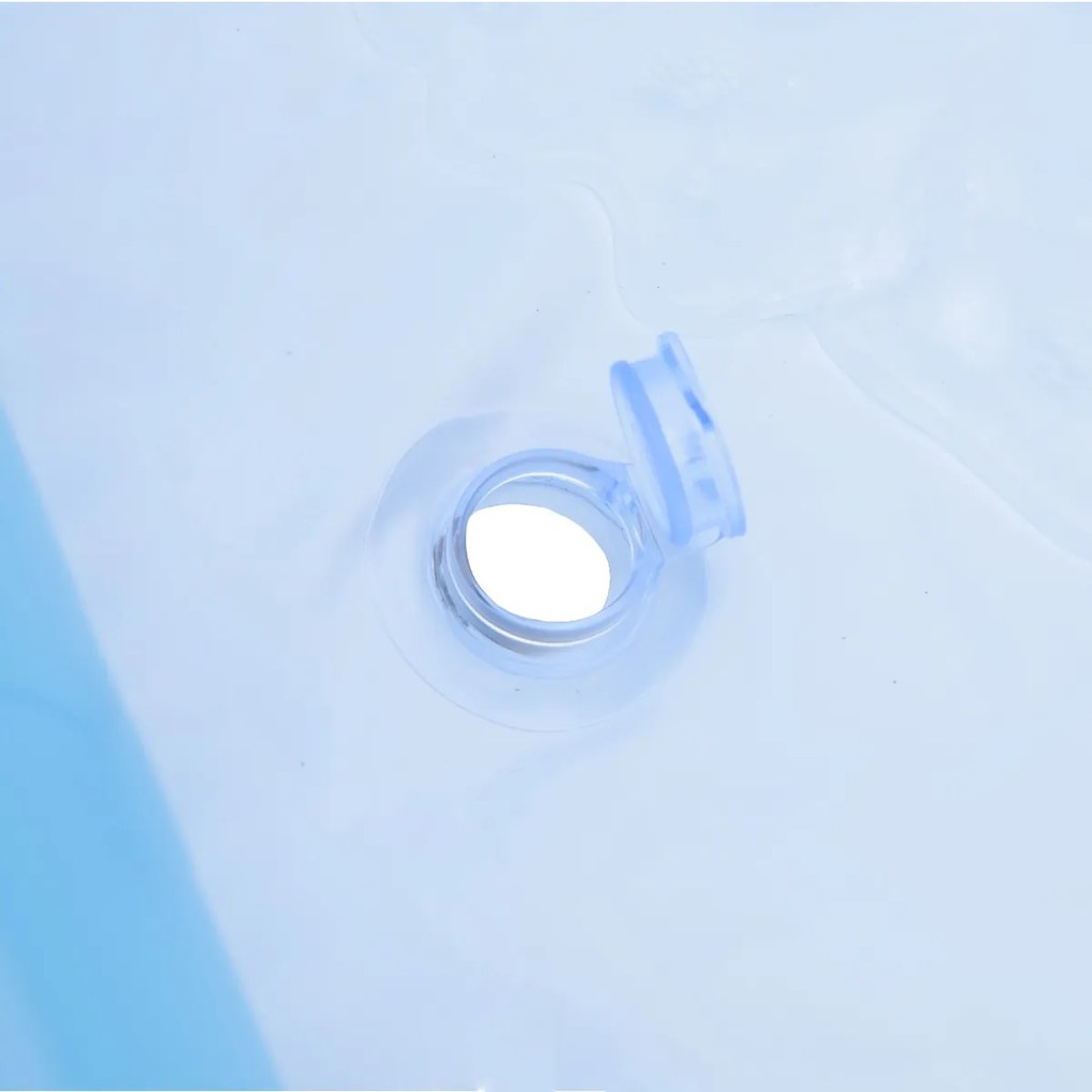Piscina Inflável Retangular 1300 Litros 262x176x56cm para 1-2 Pessoas Piscina Insuflável para Adultos e Crianças para Jardim Pátio Exterior Azul