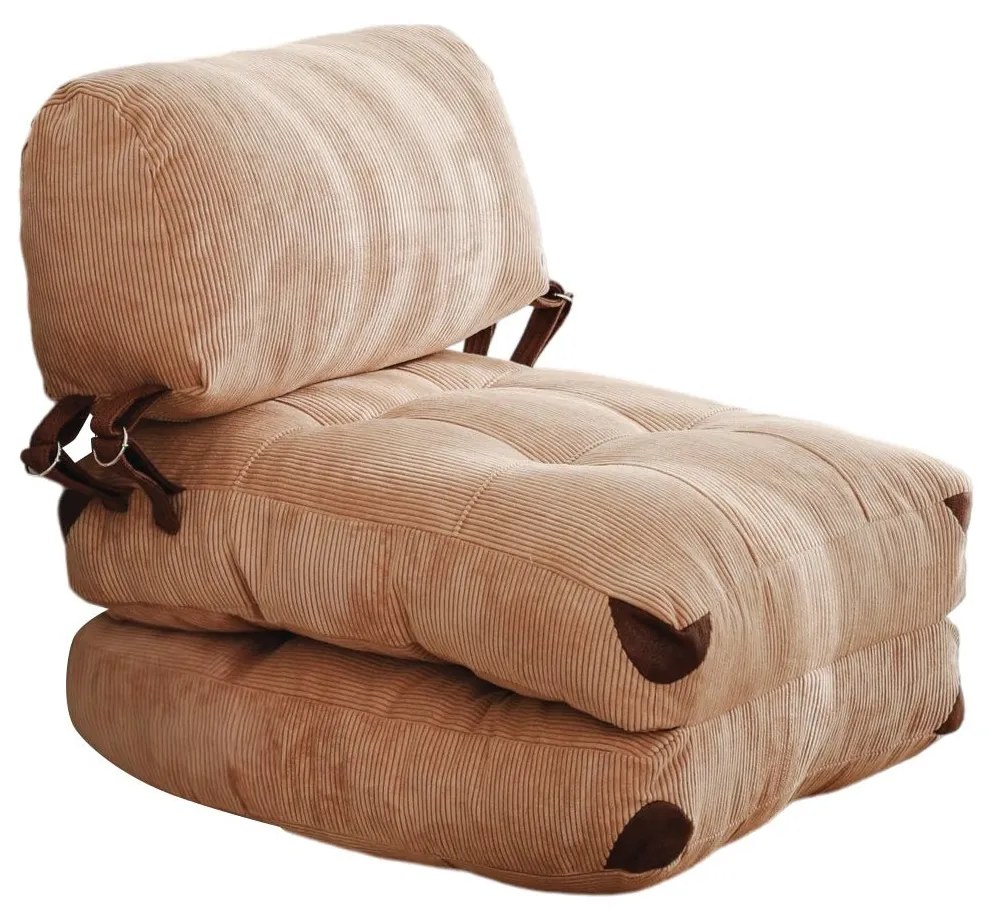 Poltrona-Cama "Copenhagen" - Camel - Design Moderno