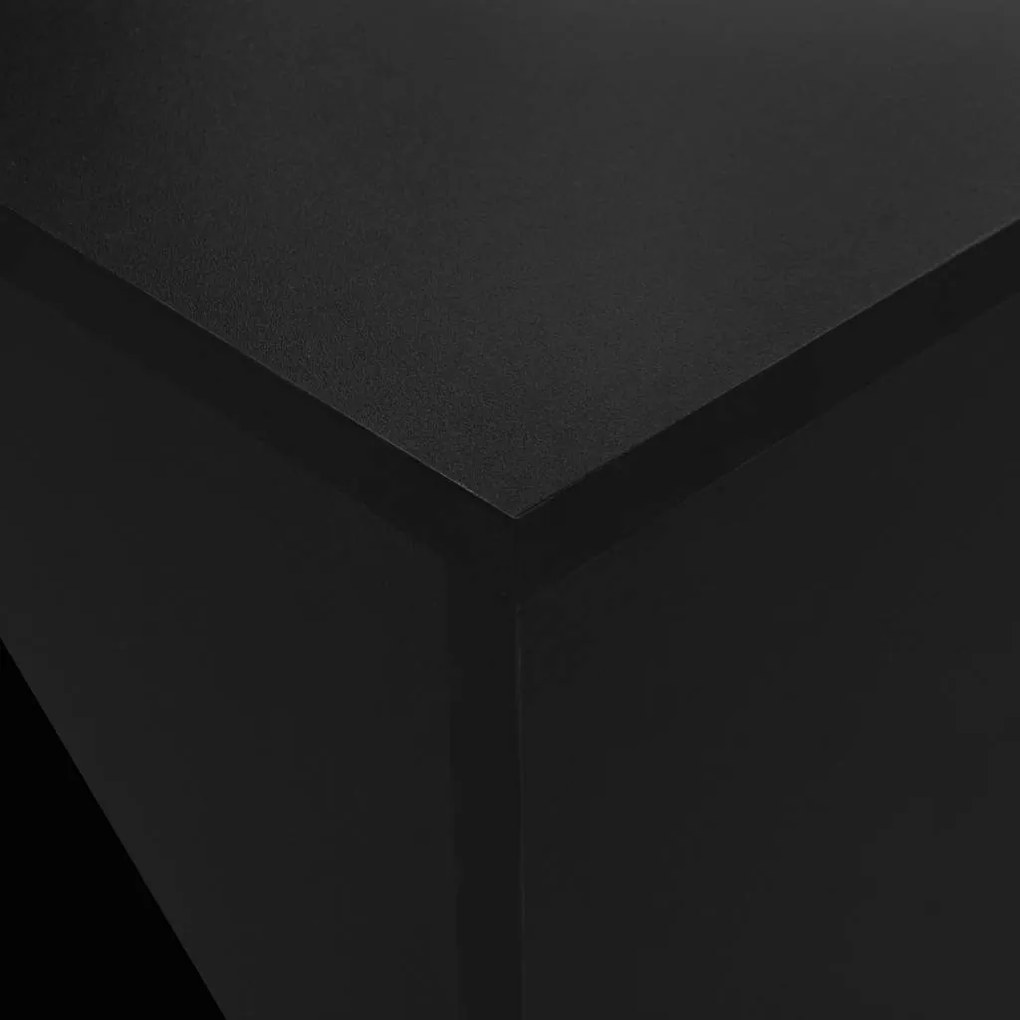 Mesa de bar com armário 115x59x200 cm preto