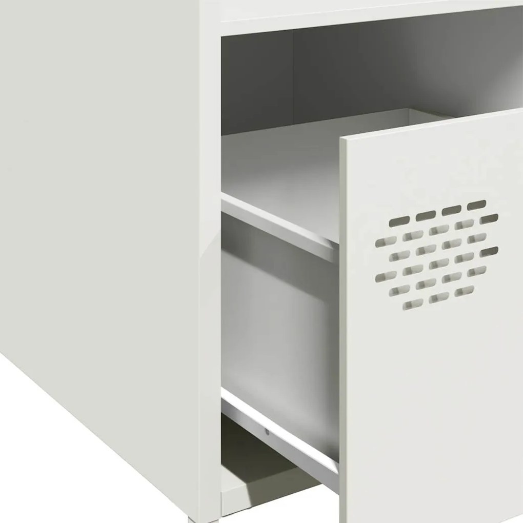 Móvel alto 35x39x103,5 cm aço branco