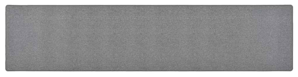 vidaXL Tapete/passadeira 80x400 cm cinzento-escuro