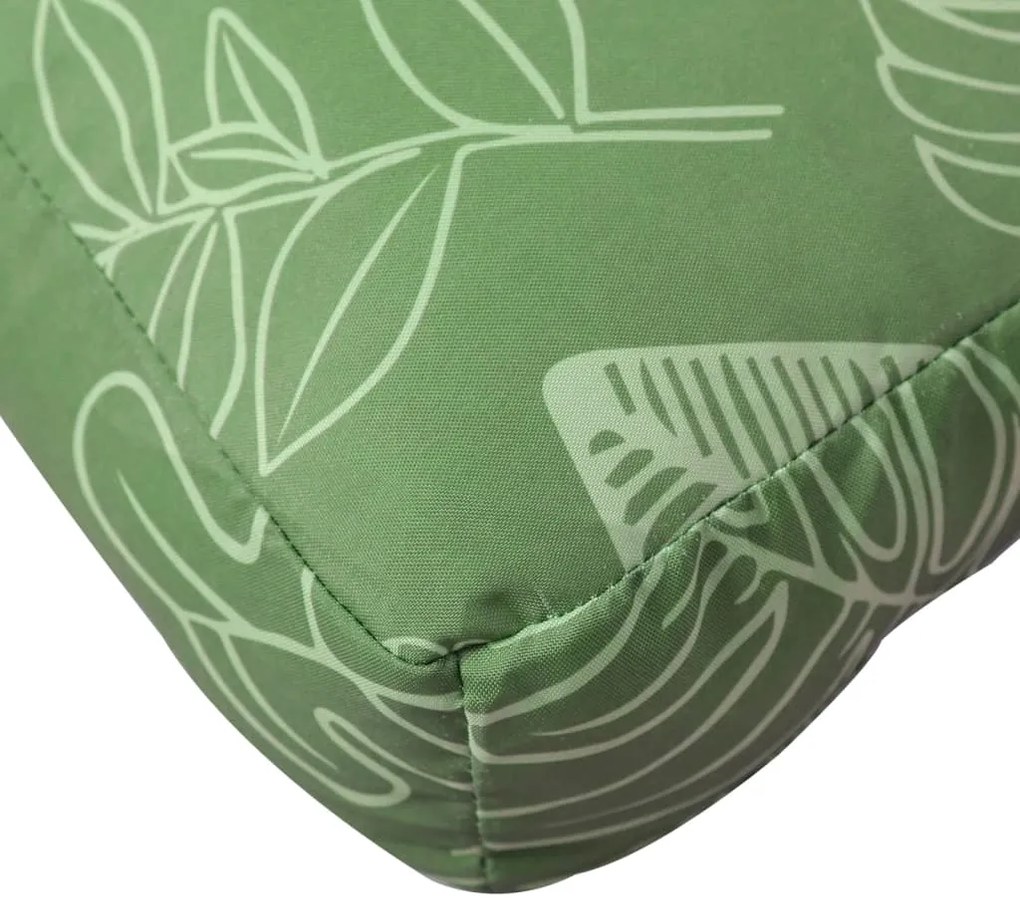Almofadões p/ móveis paletes 3 pcs tecido oxford padrão folhas