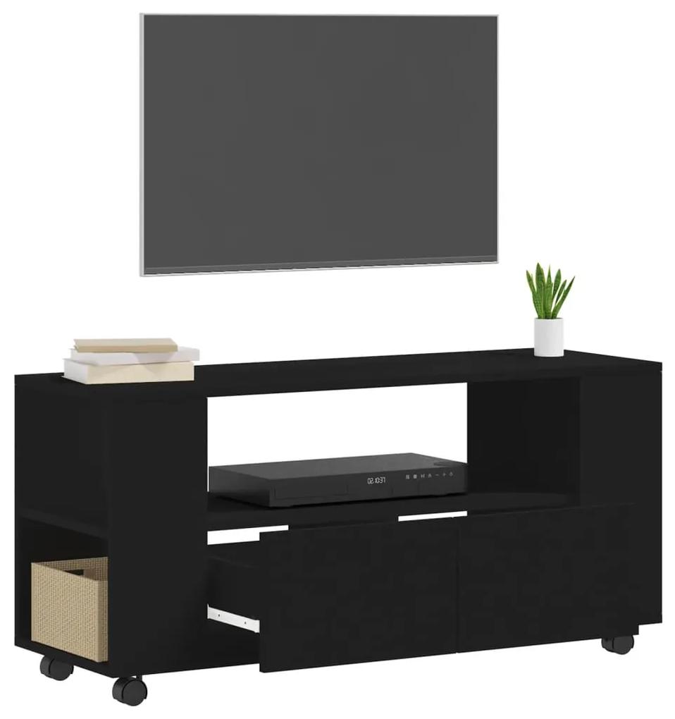 Móvel de TV 102x34,5x43 cm derivados de madeira preto