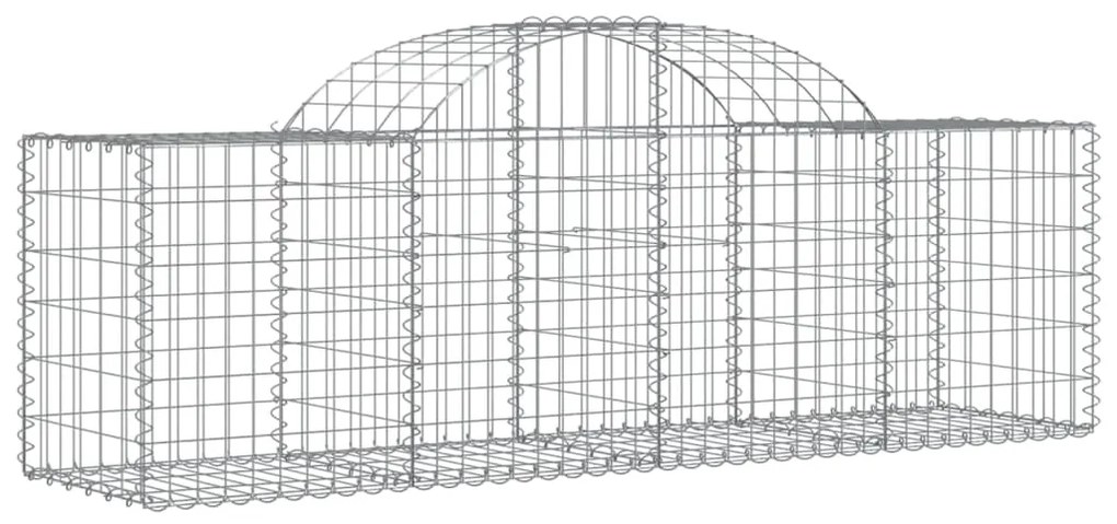 Cestos gabião arqueados 18pcs 200x50x60/80 cm ferro galvanizado