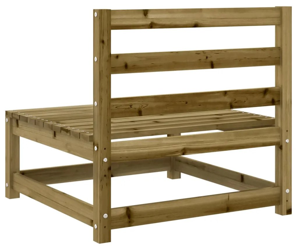 5 pcs conjunto de sofás para jardim madeira de pinho impregnada