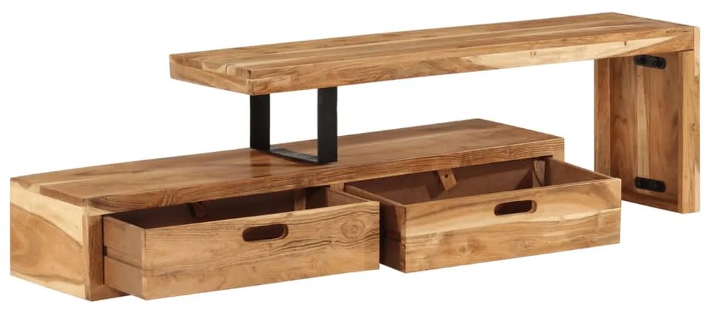 Suporte de TV madeira de acácia maciça