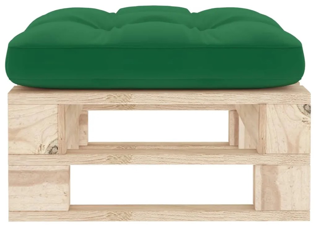 Otomana de paletes para jardim pinho impregnado