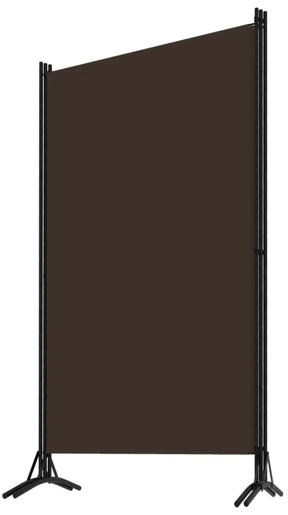 Divisória de quarto com 3 painéis 260x180 cm castanho
