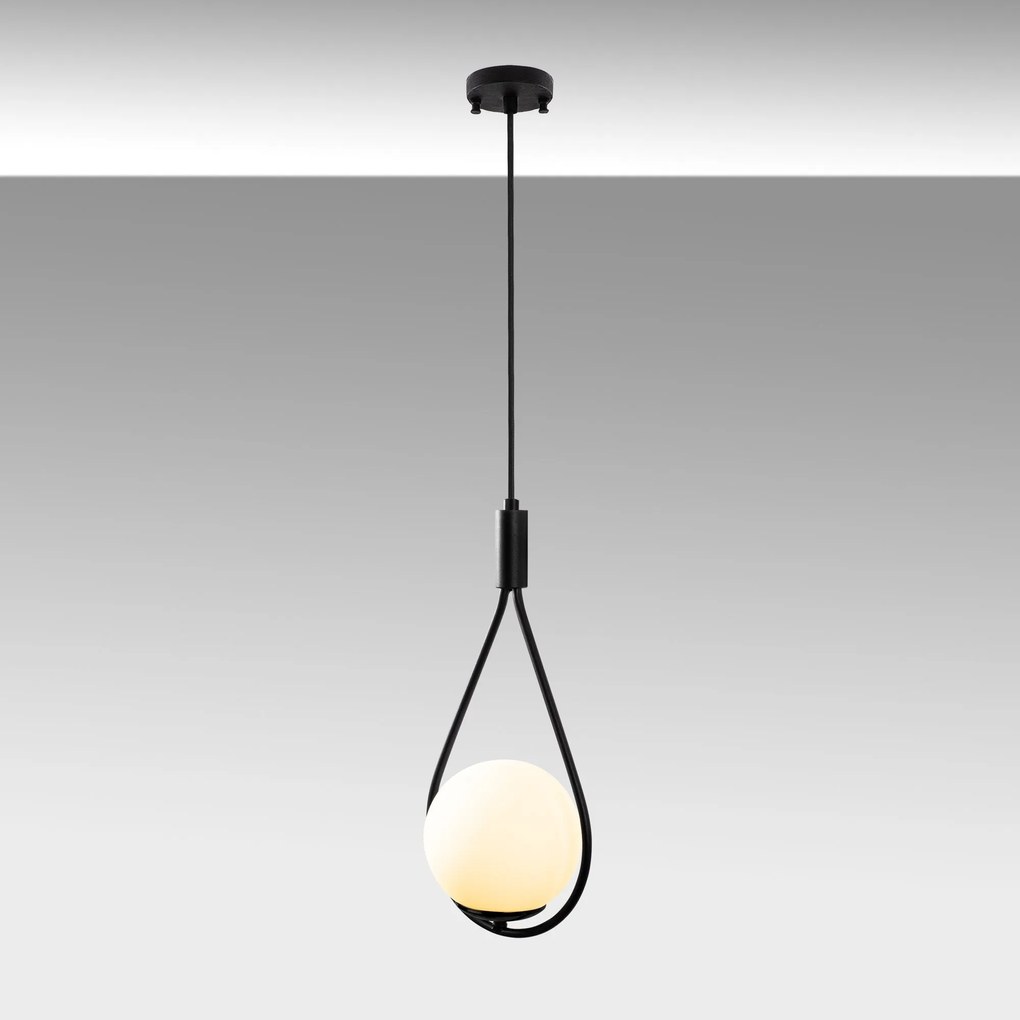 Candeeiro de Teto GMN-00008 – Preto – 20 x 15 cm