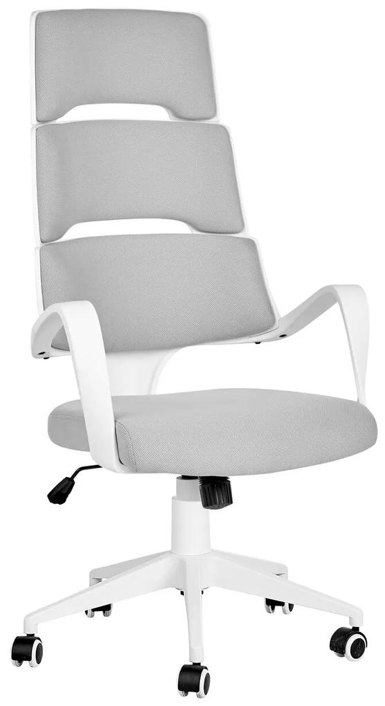 Cadeira de escritório branca e cinzenta GRANDIOSE Beliani