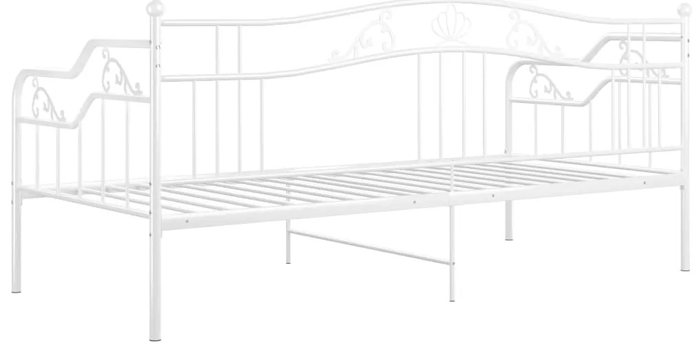 Sofá-cama 90x200 cm metal branco
