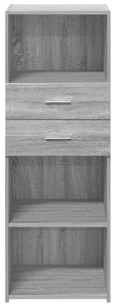 Armário alto 45x42,5x124 cm derivados de madeira cinza sonoma