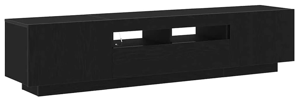 Aparador de TV vidaXL com Luzes LED em Madeira de Carvalho 180x35x40 c