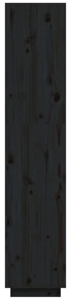 Estante/divisória 40x35x167 cm pinho maciço preto