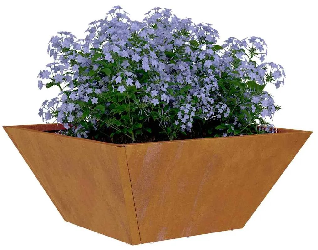 Jardineira em Forma de Bowl 35x35x15 cm de Aço Envelhecido da