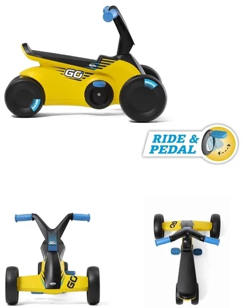 BERG GO2 SPARX YELLOW ANDARILHO EVOLUTIVO BEBÉS 10 A 30 MESES