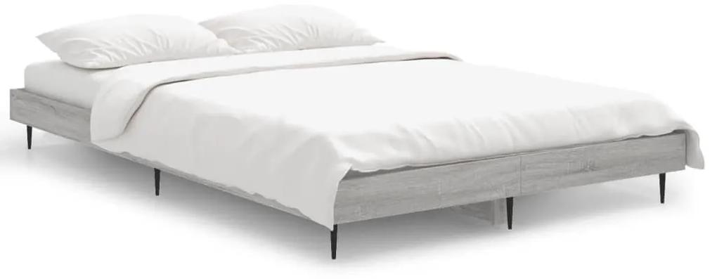 Estrutura cama 120x190 cm derivados de madeira cinzento sonoma