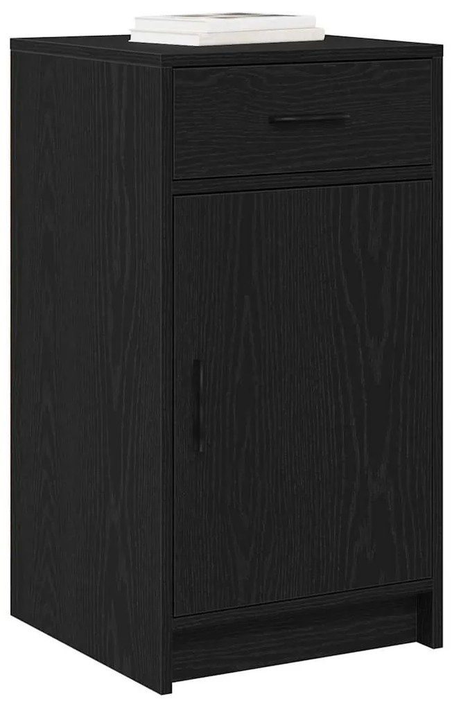Buffet vidaXL Preto Carvalho 40x41x75 cm Madeira de engenharia