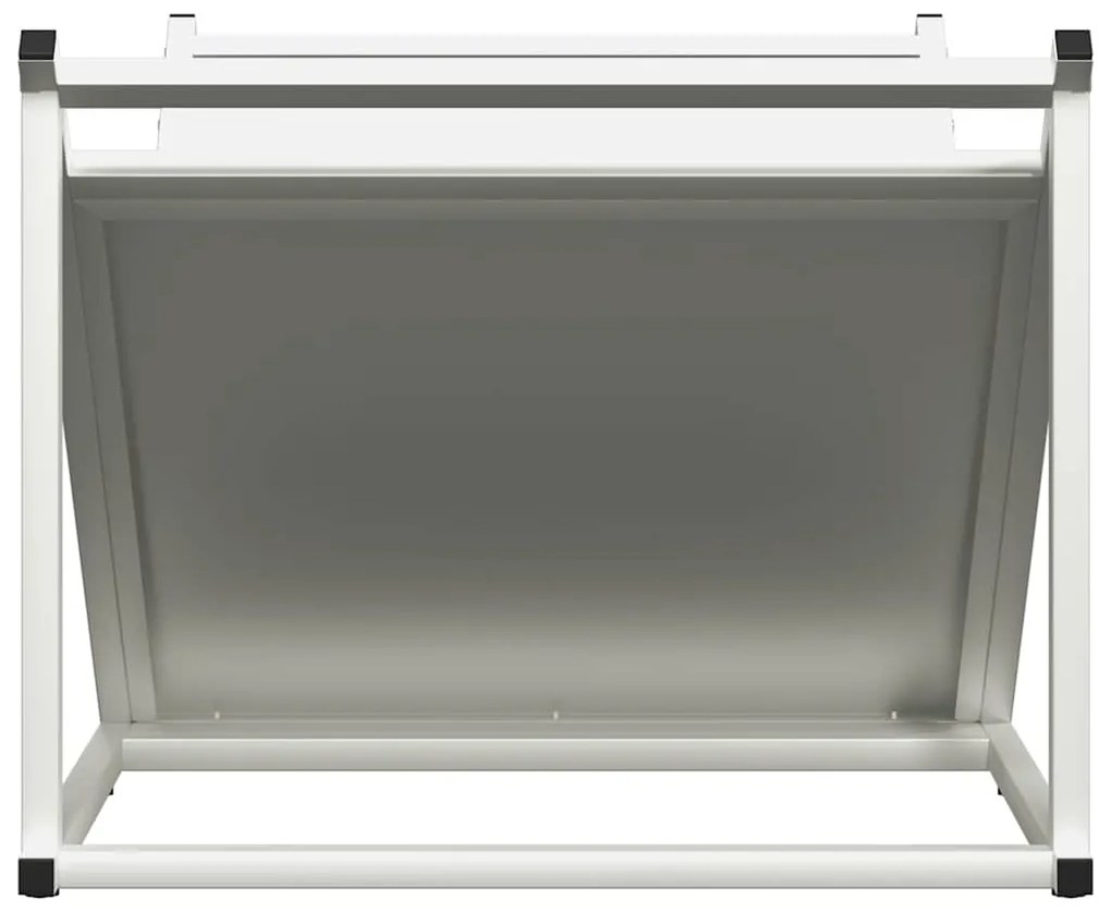 Suporte para lenha 70x43x34,5 cm aço laminado a frio branco