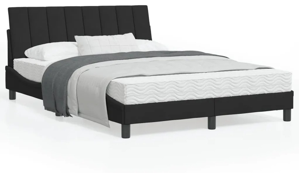 vidaXL Estrutura de cama sem colchão 140x190 cm veludo preto