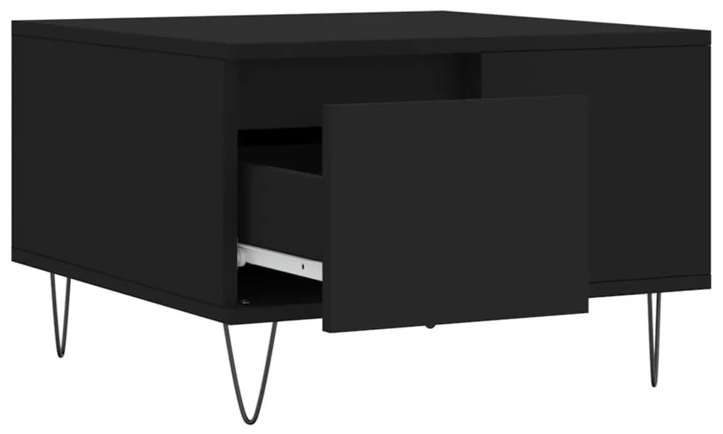 Mesa de centro 55x55x36,5 cm derivados de madeira preto