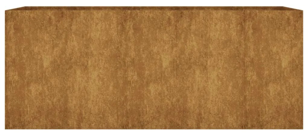 Canteiro elevado de jardim 200x80x80 cm aço corten