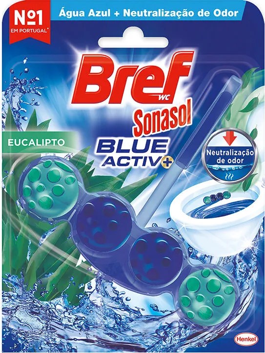 Bloco Sanitário Bref Blue Active Eucalipto com Água Azul