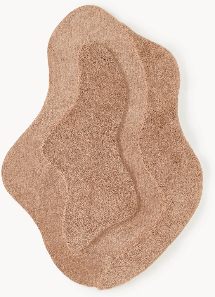 Tapete com relevo e forma orgânica Kyla