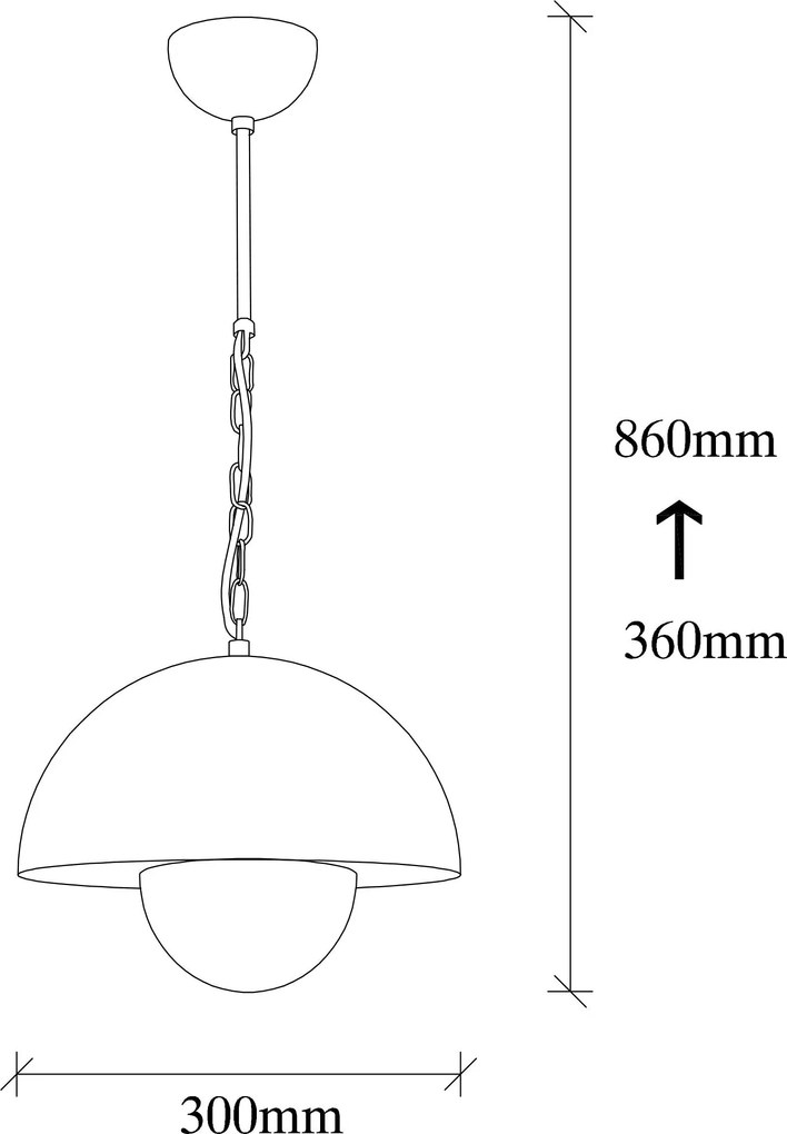 Candeeiro Suspenso Yanıgara – Preto – 30 x 30 cm