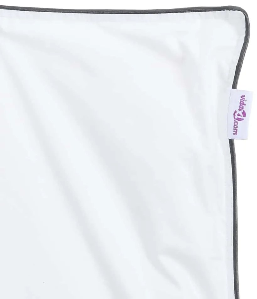 Edredão com travesseiro 2 pcs Branco 155 x 200 cm Penugem