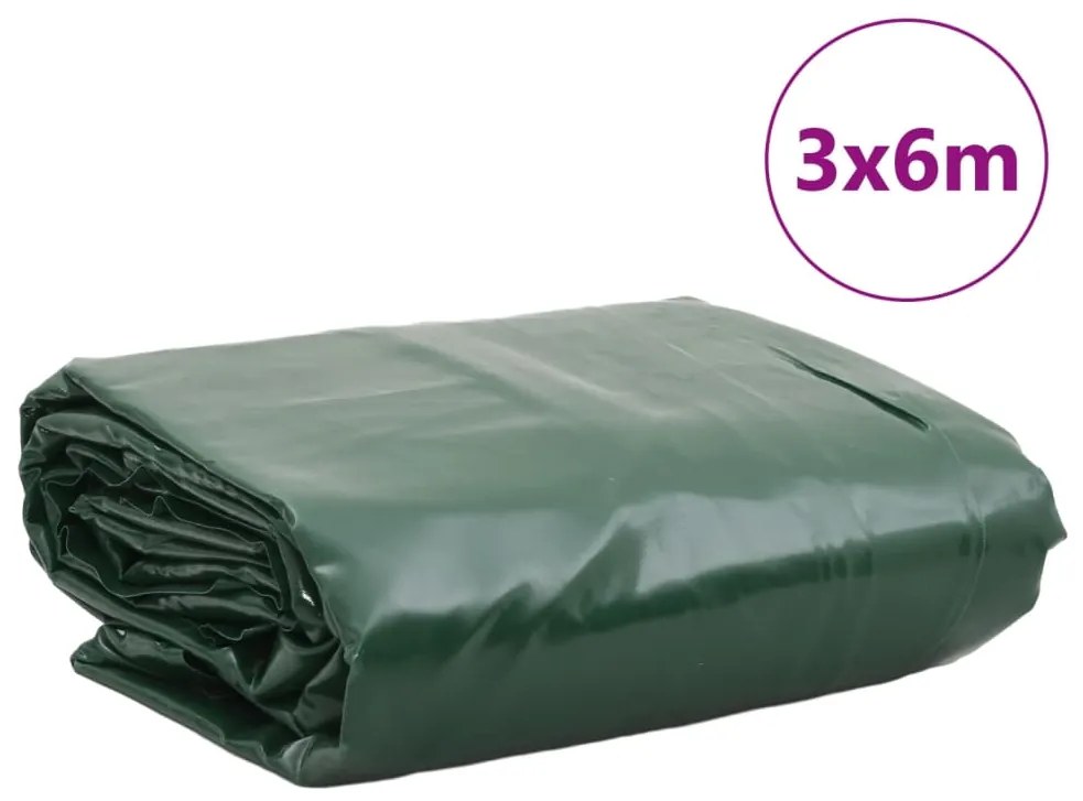 Lona 3x6 m 650 g/m² verde