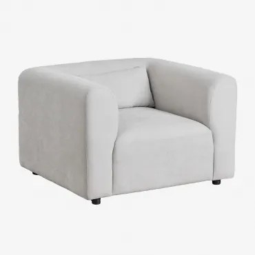 Pacote De 2 Poltronas Fogler Tecido Cinza Claro - Sklum