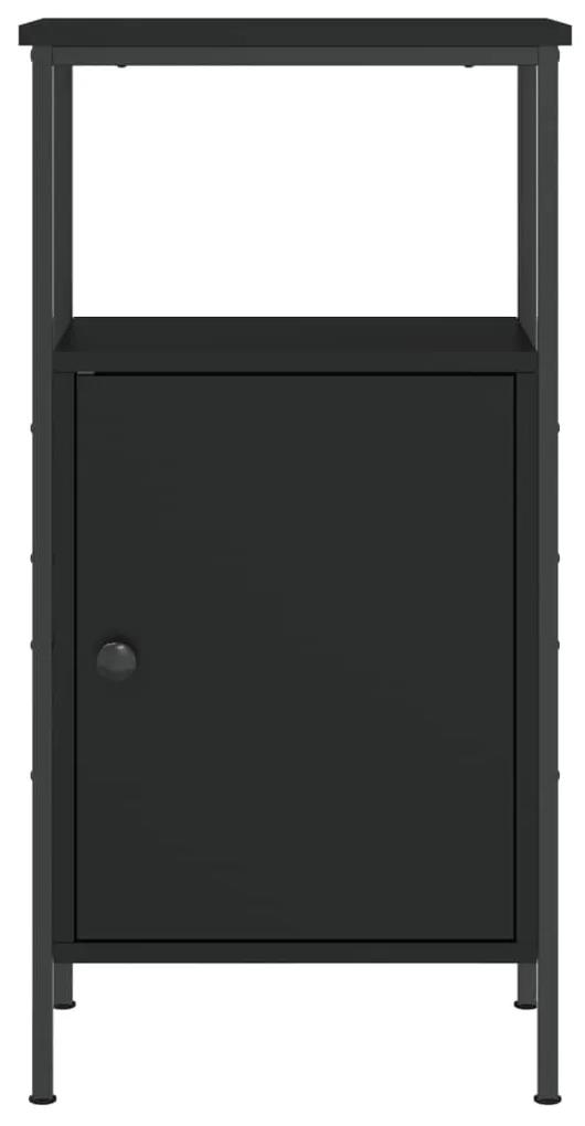 Mesa de cabeceira 41x31x80 cm derivados de madeira preto