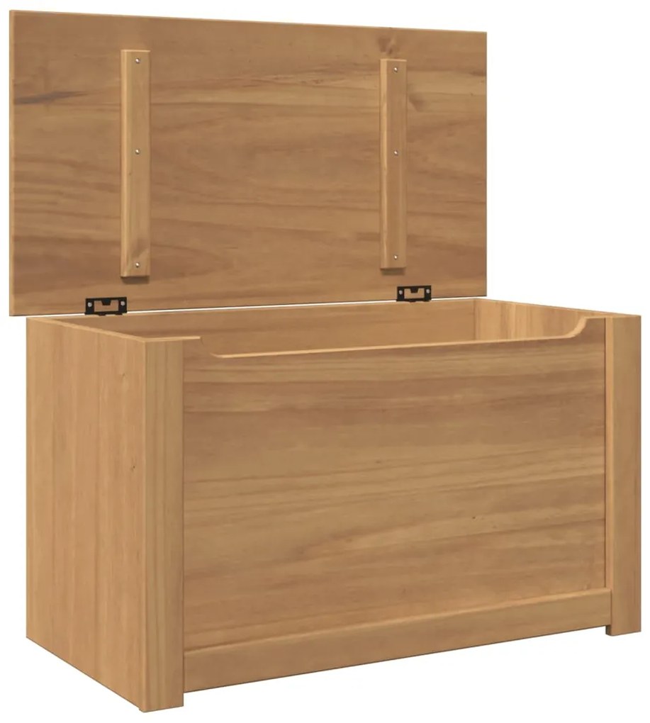 Caixa de arrumação com tampa Panama 79x42x46 cm pinho maciço