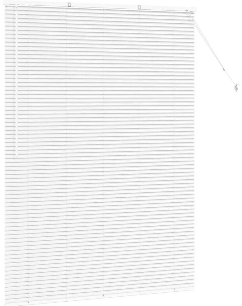Persiana de Janela com cortinas Outros Manual Branco 80 x 130 cm Alumí