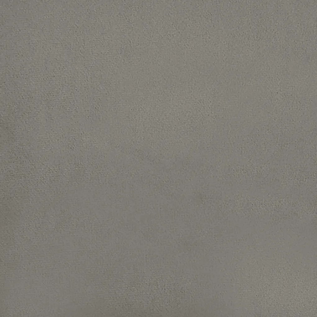 Colchão de molas ensacadas 80x200x20 cm veludo cinza-claro