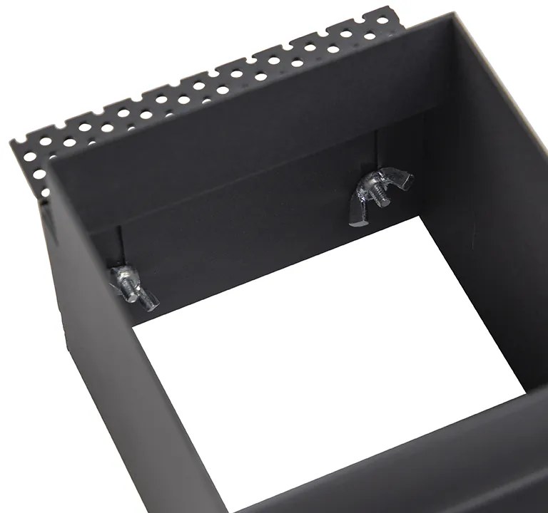 Foco embutido preto GU10 AR70 sem moldura - Oneon Moderno