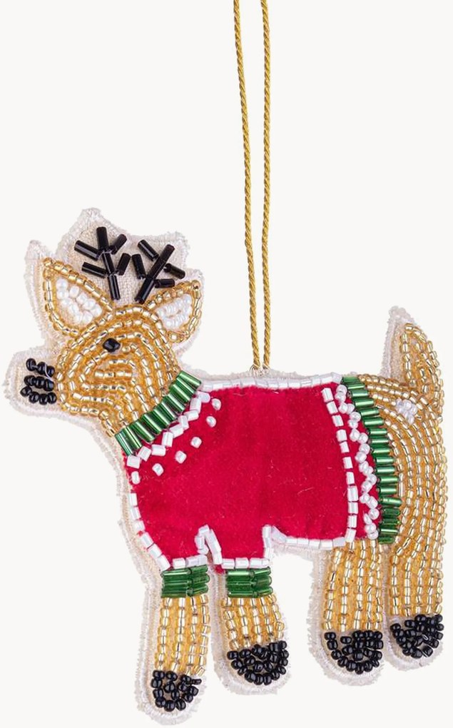 Ornamentos de Natal em algodão August, conjunto de 6
