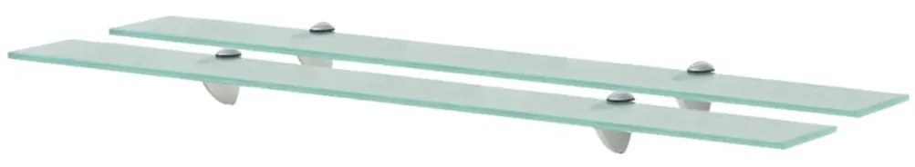Prateleiras flutuantes 2 pcs vidro 90x20 cm 8 mm