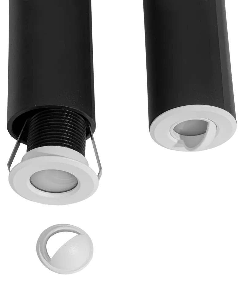 Conjunto de 5 focos embutidos modernos brancos com LED IP67 - Linsey