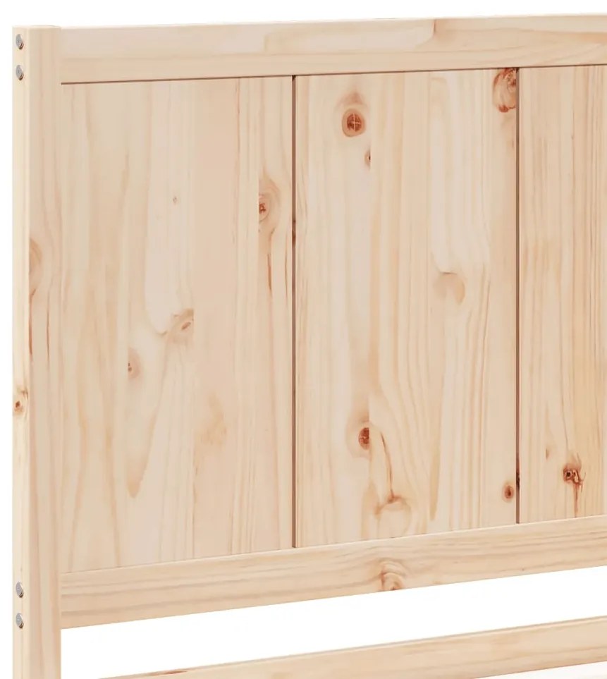 Cama extra longa sem colchão 140x220 cm madeira maciça