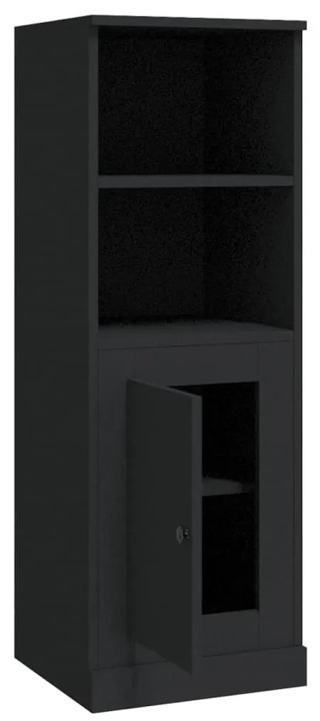 Aparador alto 36x35,5x103,5 cm derivados de madeira preto