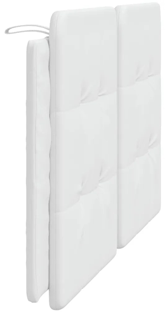 Almofadão de cabeceira 160 cm couro artificial branco