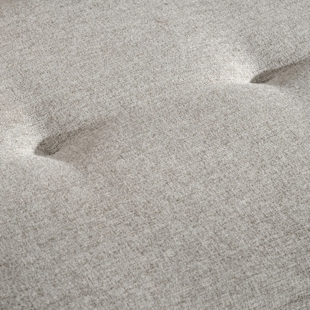 Sofá de 2 Lugares Estofado em Linho Sintético Sofá Moderno de Sala de Estar com 2 Almofadas Amovíveis Apoio para os Braços e Pés de Madeira 149x76,5x86cm Creme