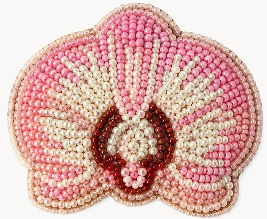 Argolas para guardanapos com contas Flowers, conjunto de 2
