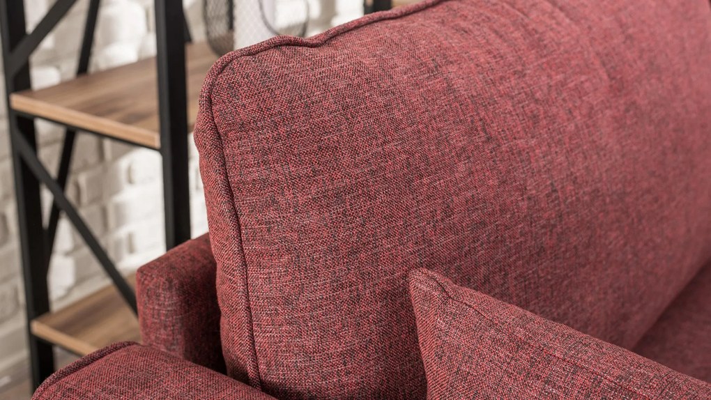 Sofá de 2 Lugares Bella – Vermelho Claret – 177x85x81 cm