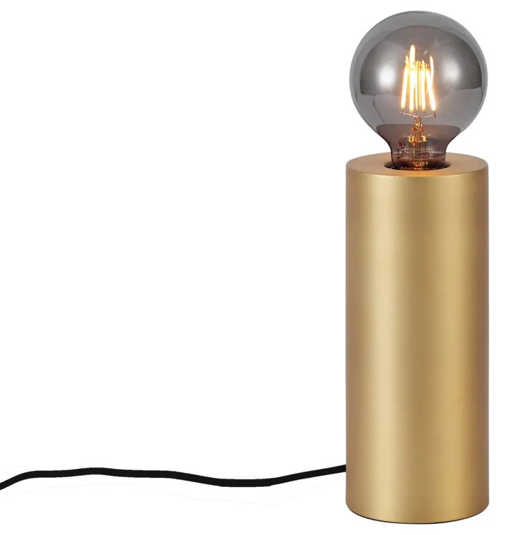 Candeeiro de mesa moderno latão 24cm - Cylinder