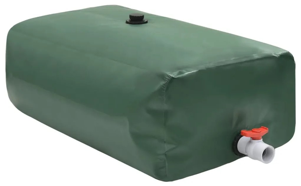 Depósito de água dobrável com torneira 670 L PVC