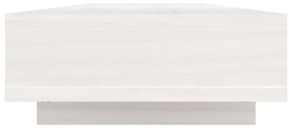 Suporte para monitor 100x27x14 cm madeira pinho maciça branco