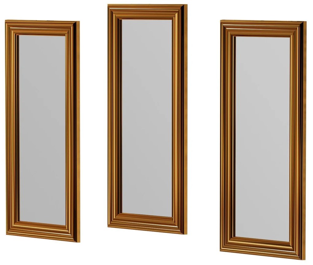 Conjunto de Espelhos Lavia – Bronze – 30x70x3 cm